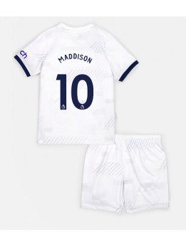 Otroški Nogometna dresi replika Tottenham Hotspur James Maddison #10 Domači 2023-24 Kratek rokav (+ hlače)